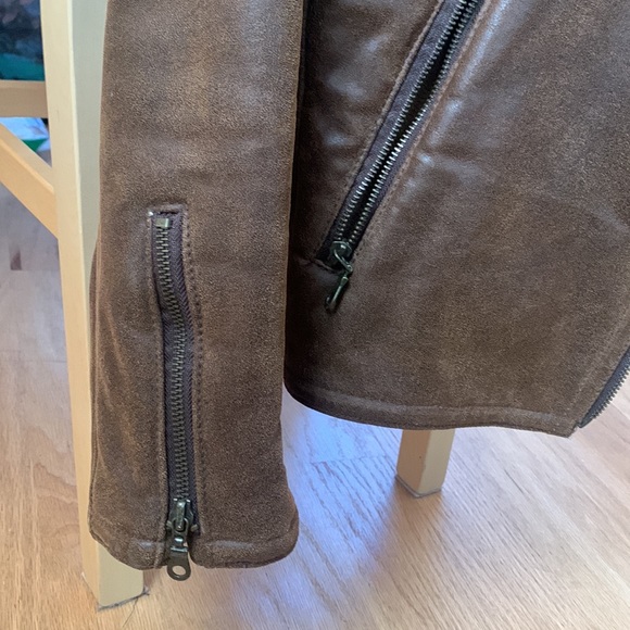 Rabbit fur genuine leather jacket - Picture 6 of 7